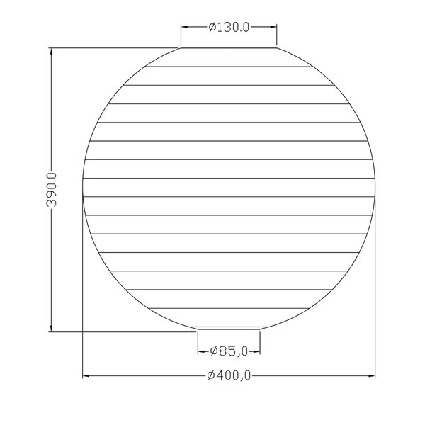 HLW LED LED Hanglamp Trion Ponton - Mat Turquoise Papier, E27 Fitting, Rond