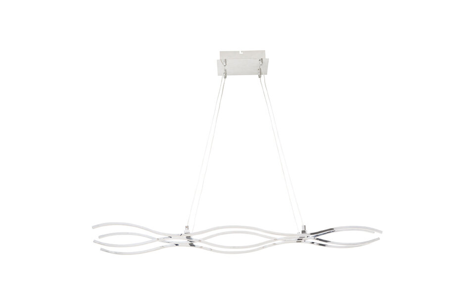 HLW LED LED Hanglamp 45W - Witte LED Lamp met Neutraal Wit Licht (4000K) in Mat Chroom HLW LED LED Hanglamp 45W - Witte LED Lamp met Neutraal Wit Licht (4000K) in Mat Chroom