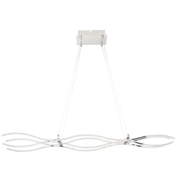 HLW LED LED Hanglamp 45W - Witte LED Lamp met Neutraal Wit Licht (4000K) in Mat Chroom