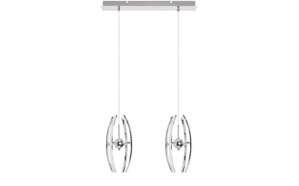 HLW LED LED Hanglamp 24W - Witte LED Hanglamp Neutraal Wit 4000K Mat Chroom