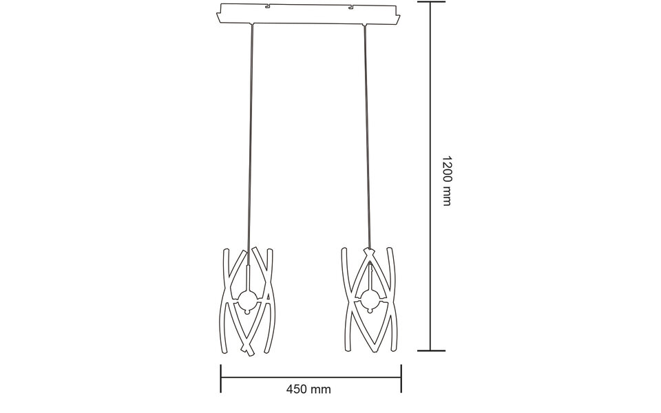 HLW LED LED Hanglamp 24W - Witte LED Hanglamp Neutraal Wit 4000K Mat Chroom