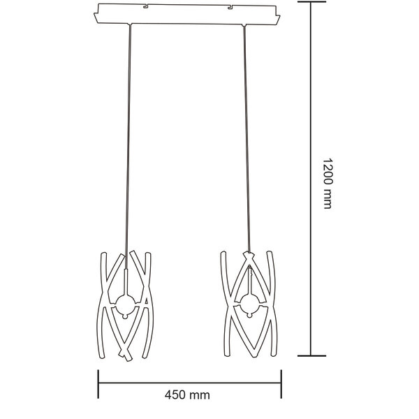 HLW LED LED Hanglamp 24W - Witte LED Hanglamp Neutraal Wit 4000K Mat Chroom