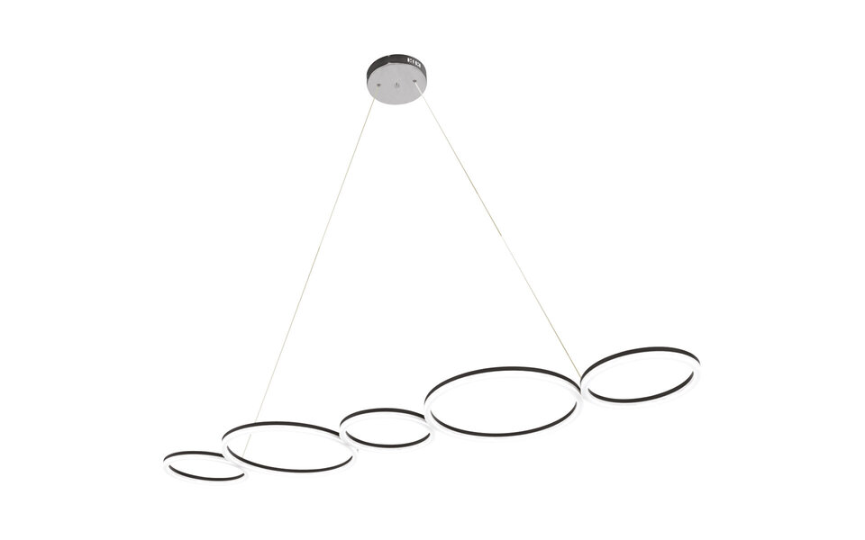 HLW LED LED Hanglamp 45W - Zwarte & Witte LED Hanglamp met Natuurlijk Wit Licht 4000K HLW LED LED Hanglamp 45W - Zwarte & Witte LED Hanglamp met Natuurlijk Wit Licht 4000K