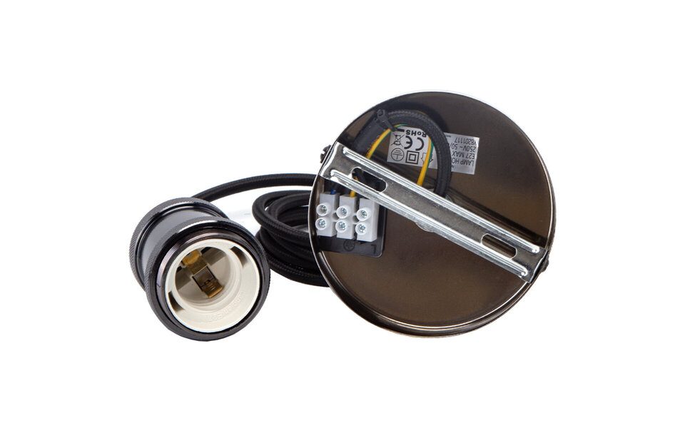 HLW LED Zwarte LED Hanglamp Aigi Sancho - Ronde Aluminium LED Lamp met E27 Fitting HLW LED Zwarte LED Hanglamp Aigi Sancho - Ronde Aluminium LED Lamp met E27 Fitting