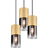 HLW LED Gouden LED Hanglamp Trion Roba - 3-lichts Rond Mat Goud Aluminium, E27 HLW LED Gouden LED Hanglamp Trion Roba - 3-lichts Rond Mat Goud Aluminium, E27