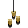 HLW LED Gouden LED Hanglamp Trion Roba - 3-lichts Rond Mat Goud Aluminium, E27 HLW LED Gouden LED Hanglamp Trion Roba - 3-lichts Rond Mat Goud Aluminium, E27