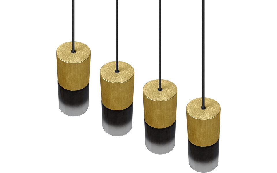 HLW LED Gouden LED Hanglamp Trion Roba - 4-lichts, E27 Fitting, Mat Goud Aluminium