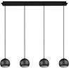 HLW LED Zwarte LED Hanglamp - 4-lichts LED Lamp met E14 Fitting, Mat Zwart HLW LED Zwarte LED Hanglamp - 4-lichts LED Lamp met E14 Fitting, Mat Zwart