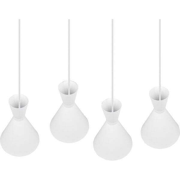 HLW LED LED Hanglamp Trion Ewomi - Witte 4-lichts LED Hanglamp met E27 Fitting