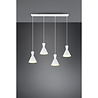 HLW LED LED Hanglamp Trion Ewomi - Witte 4-lichts LED Hanglamp met E27 Fitting