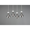 HLW LED LED Hanglamp Trion Ewomi - 4-lichts, Mat Nikkel, Aluminium, E27 Fitting HLW LED LED Hanglamp Trion Ewomi - 4-lichts, Mat Nikkel, Aluminium, E27 Fitting