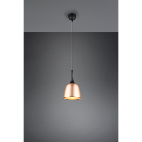 HLW LED Gouden LED Hanglamp Trion Christa - Mat Goud, Aluminium, E27, Ø200mm