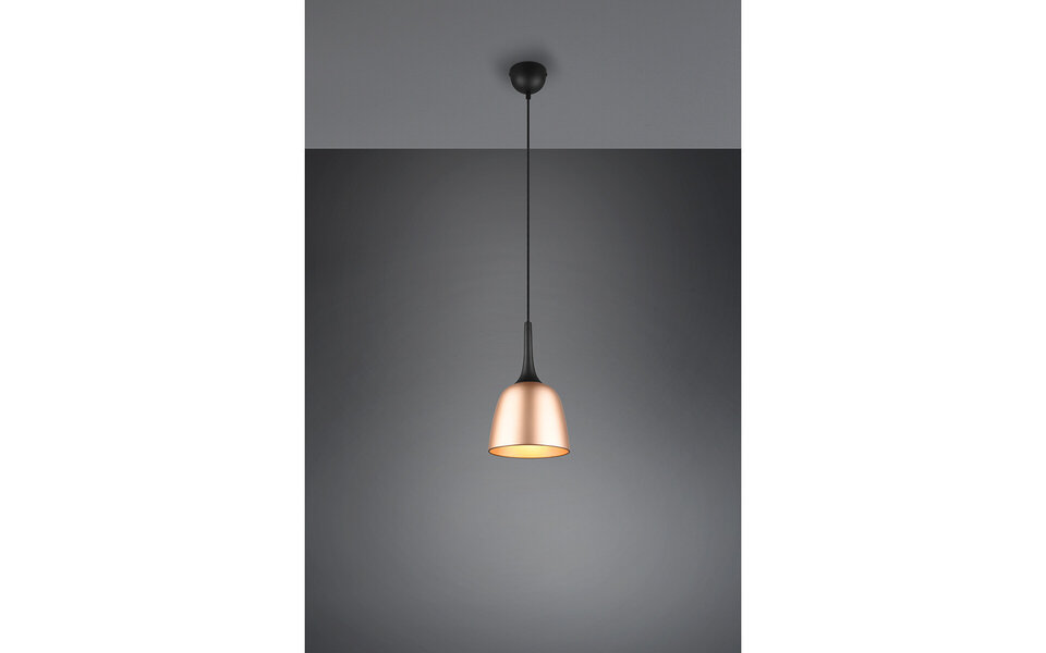 HLW LED Gouden LED Hanglamp Trion Christa - Mat Goud, Aluminium, E27, Ø200mm