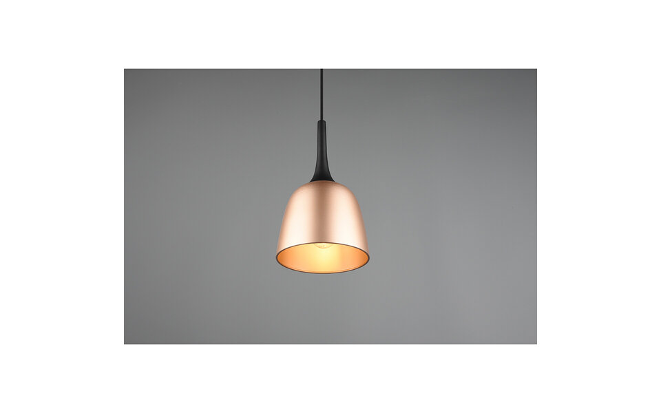 HLW LED Gouden LED Hanglamp Trion Christa - Mat Goud, Aluminium, E27, Ø200mm