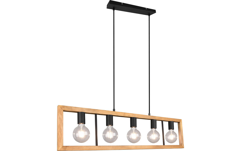 HLW LED LED Hanglamp - Zwarte LED Hanglamp Trion Aplon, 4-lichts Aluminium, In hoogte verstelbaar HLW LED LED Hanglamp - Zwarte LED Hanglamp Trion Aplon, 4-lichts Aluminium, In hoogte verstelbaar