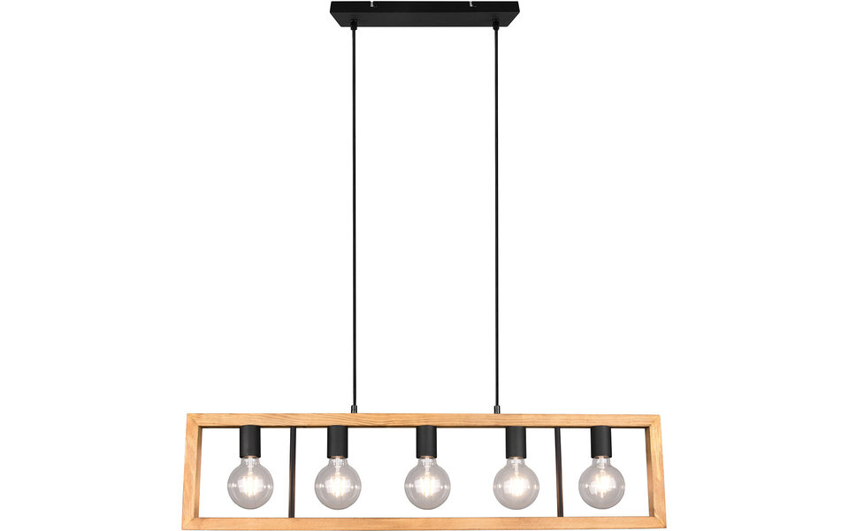 HLW LED LED Hanglamp - Zwarte LED Hanglamp Trion Aplon, 4-lichts Aluminium, In hoogte verstelbaar HLW LED LED Hanglamp - Zwarte LED Hanglamp Trion Aplon, 4-lichts Aluminium, In hoogte verstelbaar