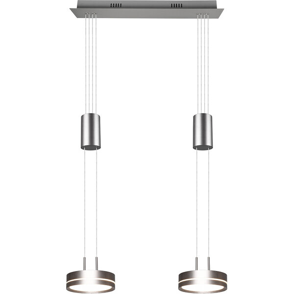 HLW LED Moderne Witte Dimbare LED Hanglamp 14.4W - Rond, Warm Wit, 2-lichts