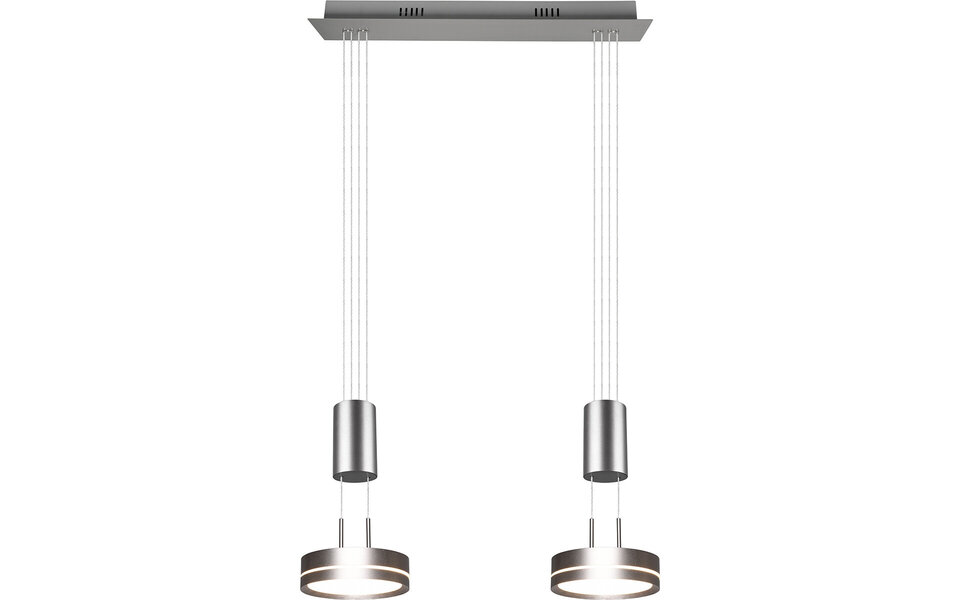 HLW LED Moderne Witte Dimbare LED Hanglamp 14.4W - Rond, Warm Wit, 2-lichts