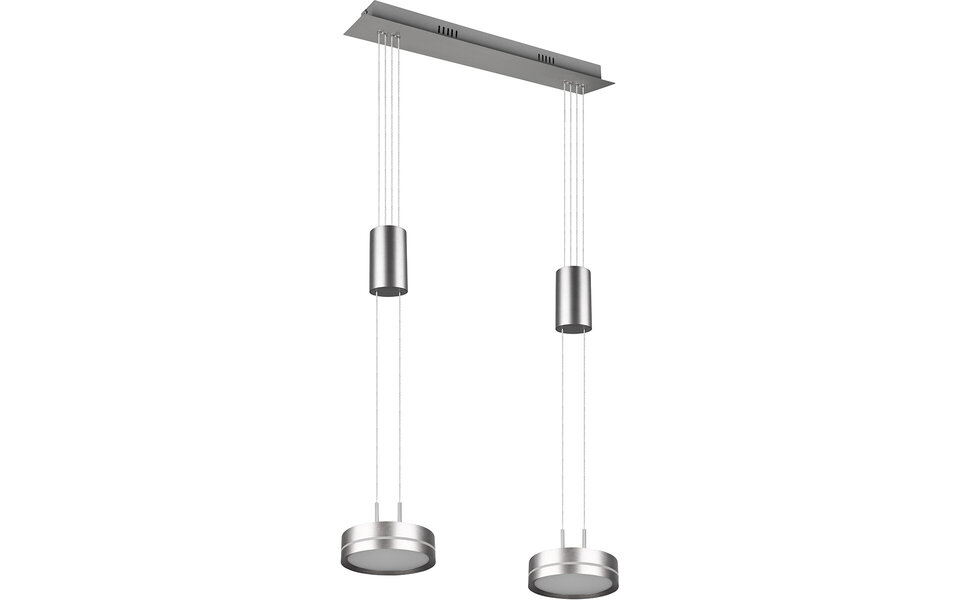 HLW LED Moderne Witte Dimbare LED Hanglamp 14.4W - Rond, Warm Wit, 2-lichts