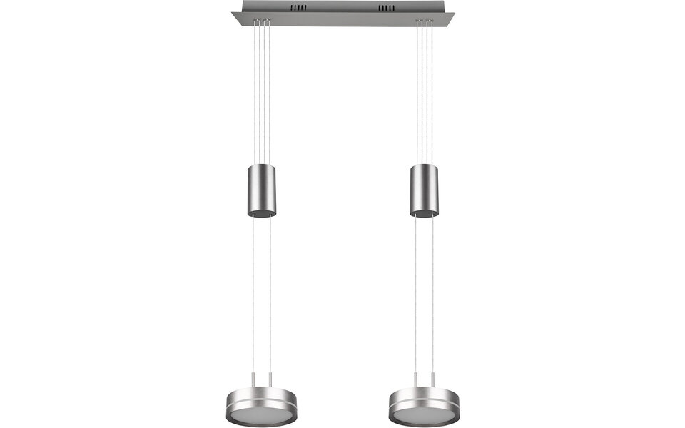 HLW LED Moderne Witte Dimbare LED Hanglamp 14.4W - Rond, Warm Wit, 2-lichts
