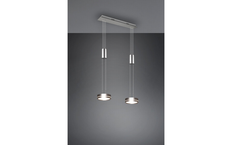 HLW LED Moderne Witte Dimbare LED Hanglamp 14.4W - Rond, Warm Wit, 2-lichts