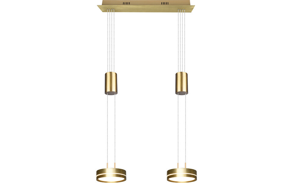 HLW LED Dimbare LED Hanglamp Mat Goud & Wit - Warm Wit 4W LED Verlichting