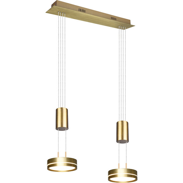 HLW LED Dimbare LED Hanglamp Mat Goud & Wit - Warm Wit 4W LED Verlichting