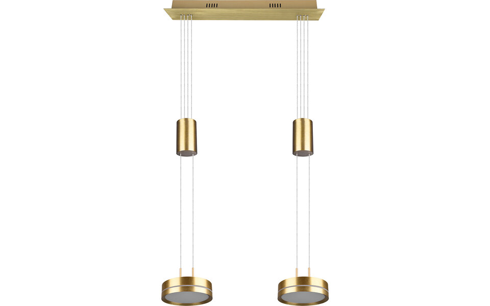 HLW LED Dimbare LED Hanglamp Mat Goud & Wit - Warm Wit 4W LED Verlichting