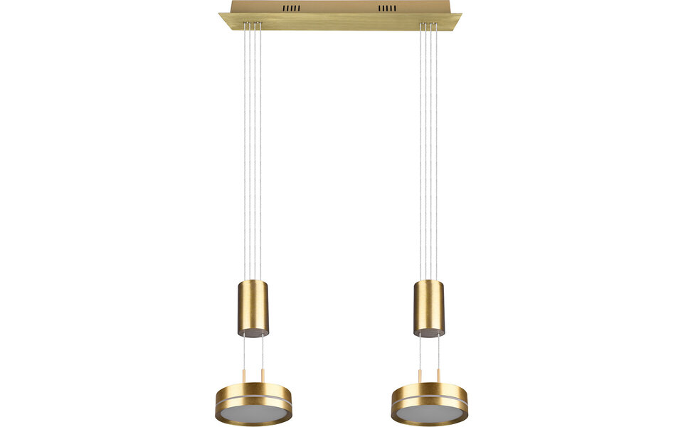 HLW LED Dimbare LED Hanglamp Mat Goud & Wit - Warm Wit 4W LED Verlichting