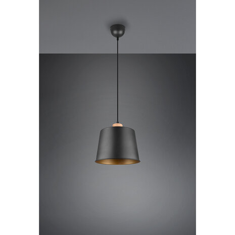 HLW LED Zwarte LED Hanglamp Trion Hittal - Stijlvolle LED Lamp met E27 Fitting HLW LED Zwarte LED Hanglamp Trion Hittal - Stijlvolle LED Lamp met E27 Fitting