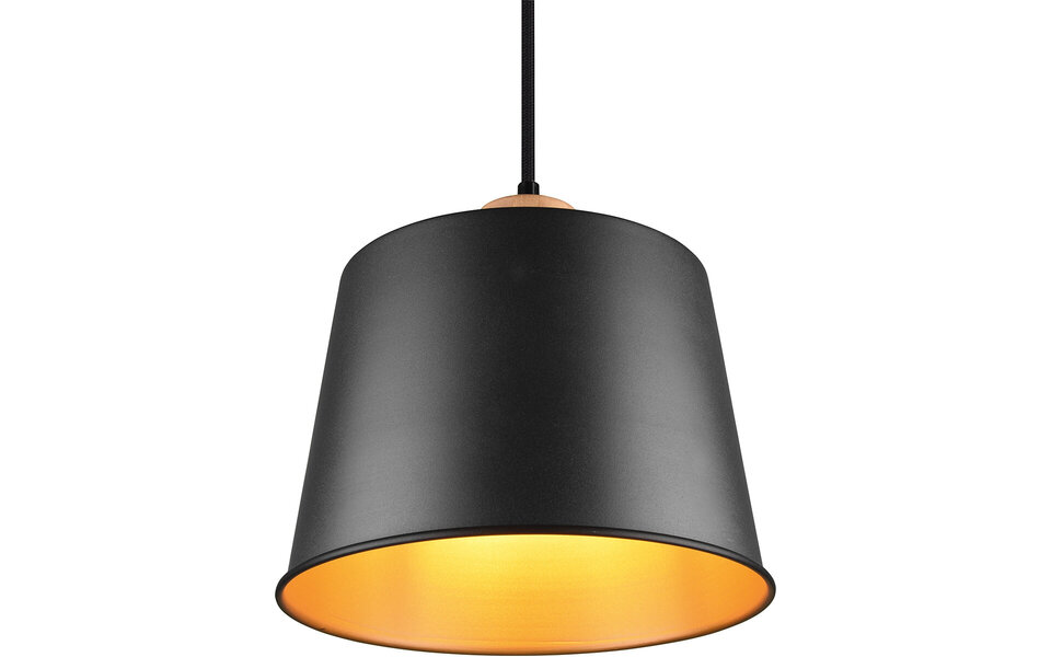 HLW LED Zwarte LED Hanglamp Trion Hittal - 4-lichts, E27 fitting, Mat Zwart Aluminium