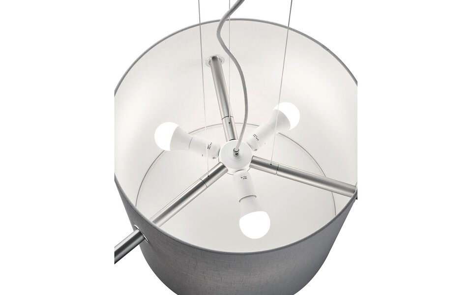 HLW LED LED Hanglamp Trion Coleno - Rond Design met 3 E27 Fittingen & Mat Nikkel HLW LED LED Hanglamp Trion Coleno - Rond Design met 3 E27 Fittingen & Mat Nikkel