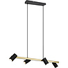 HLW LED Zwarte & Gouden LED Hanglamp Trion Milona - 4-lichts LED lamp met GU10 fitting HLW LED Zwarte & Gouden LED Hanglamp Trion Milona - 4-lichts LED lamp met GU10 fitting