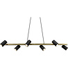 HLW LED Zwarte & Gouden LED Hanglamp Trion Milona - 6-lichts, GU10 fitting, aluminium HLW LED Zwarte & Gouden LED Hanglamp Trion Milona - 6-lichts, GU10 fitting, aluminium