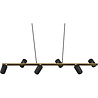 HLW LED Zwarte & Gouden LED Hanglamp Trion Milona - 6-lichts, GU10 fitting, aluminium HLW LED Zwarte & Gouden LED Hanglamp Trion Milona - 6-lichts, GU10 fitting, aluminium