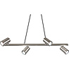 HLW LED LED Hanglamp Trion Milona - 4-lichts Rond Mat Nikkel Aluminium met GU10 Fitting HLW LED LED Hanglamp Trion Milona - 4-lichts Rond Mat Nikkel Aluminium met GU10 Fitting