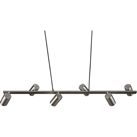 HLW LED LED Hanglamp Trion Milona – 6-lichts Rond Mat Nikkel met GU10 Fitting HLW LED LED Hanglamp Trion Milona – 6-lichts Rond Mat Nikkel met GU10 Fitting