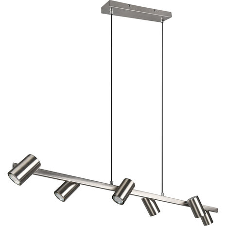 HLW LED LED Hanglamp Trion Milona – 6-lichts Rond Mat Nikkel met GU10 Fitting HLW LED LED Hanglamp Trion Milona – 6-lichts Rond Mat Nikkel met GU10 Fitting