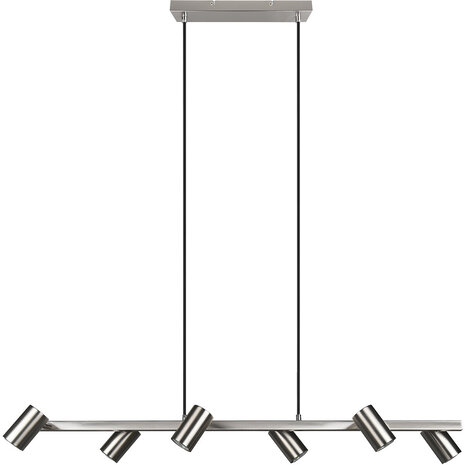 HLW LED LED Hanglamp Trion Milona – 6-lichts Rond Mat Nikkel met GU10 Fitting HLW LED LED Hanglamp Trion Milona – 6-lichts Rond Mat Nikkel met GU10 Fitting