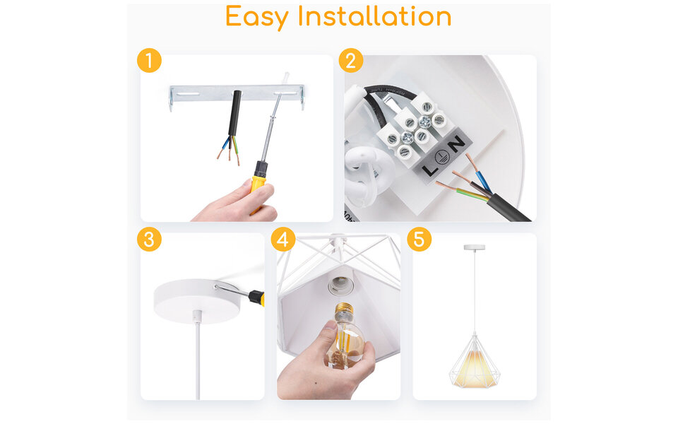 HLW LED LED Hanglamp - Klassieke Witte LED Hanglamp met E27 Fitting - Retro Mat Wit Aluminium HLW LED LED Hanglamp - Klassieke Witte LED Hanglamp met E27 Fitting - Retro Mat Wit Aluminium