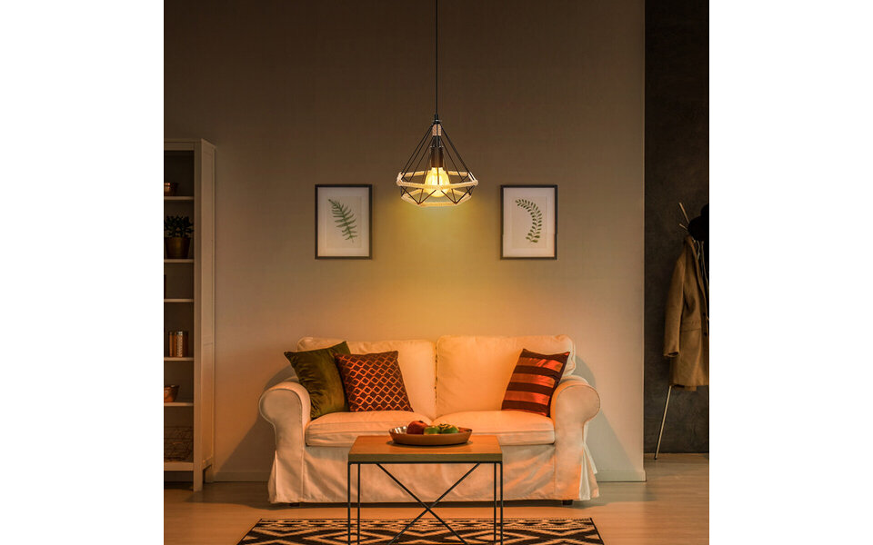 HLW LED Klassieke LED Hanglamp Aigi Elsa - Zwarte Aluminium & Bruin Houten Lichtvenster HLW LED Klassieke LED Hanglamp Aigi Elsa - Zwarte Aluminium & Bruin Houten Lichtvenster