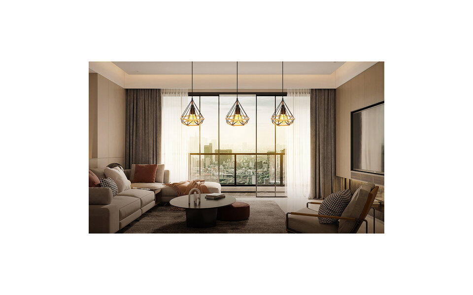 HLW LED Klassieke LED Hanglamp Aigi Elsa - Zwarte Aluminium & Bruin Houten Lichtvenster HLW LED Klassieke LED Hanglamp Aigi Elsa - Zwarte Aluminium & Bruin Houten Lichtvenster