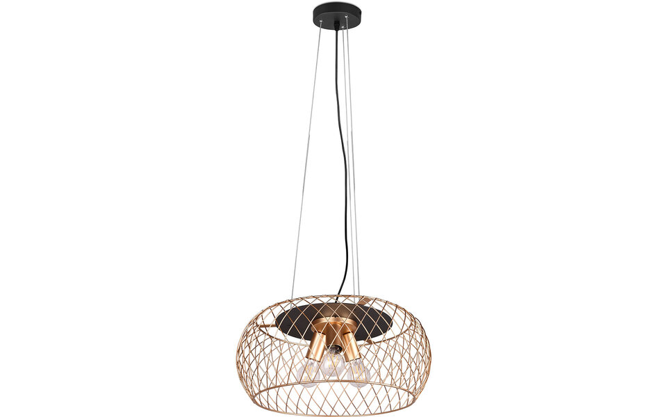 HLW LED Zwarte & Gouden LED Hanglamp Trion Tymon - 3-lichts E27, Verstelbaar HLW LED Zwarte & Gouden LED Hanglamp Trion Tymon - 3-lichts E27, Verstelbaar