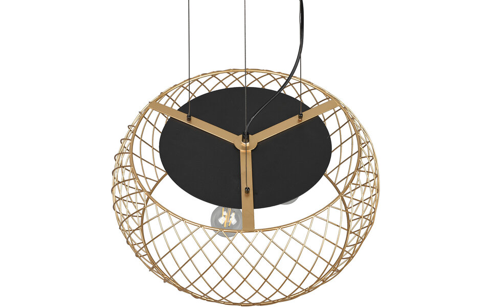 HLW LED Zwarte & Gouden LED Hanglamp Trion Tymon - 3-lichts E27, Verstelbaar HLW LED Zwarte & Gouden LED Hanglamp Trion Tymon - 3-lichts E27, Verstelbaar