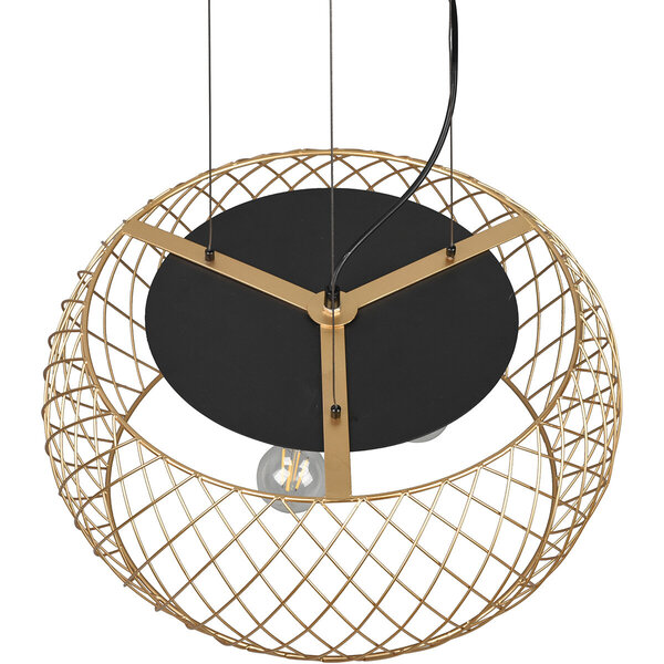 HLW LED Zwarte & Gouden LED Hanglamp Trion Tymon - 3-lichts E27, Verstelbaar HLW LED Zwarte & Gouden LED Hanglamp Trion Tymon - 3-lichts E27, Verstelbaar