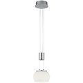 Stijlvolle Dimbare LED Hanglamp 8W - Warm Wit 3000K, Mat Nikkel
