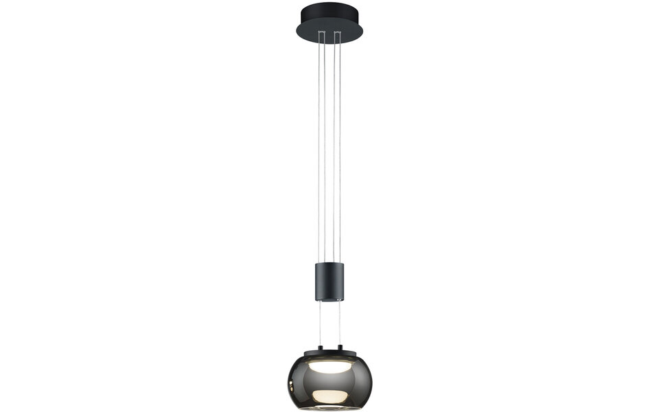 HLW LED Dimbare LED Hanglamp 8W - Mat Zwart & Wit - Warm Wit 3000K - Modern & Energiezuinig