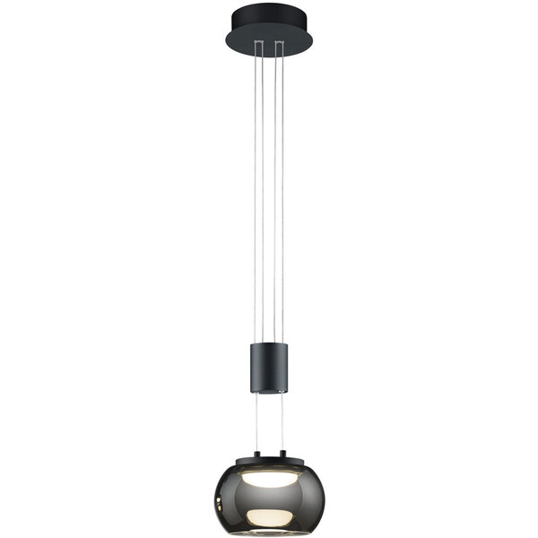 HLW LED Dimbare LED Hanglamp 8W - Mat Zwart & Wit - Warm Wit 3000K - Modern & Energiezuinig HLW LED Dimbare LED Hanglamp 8W - Mat Zwart & Wit - Warm Wit 3000K - Modern & Energiezuinig