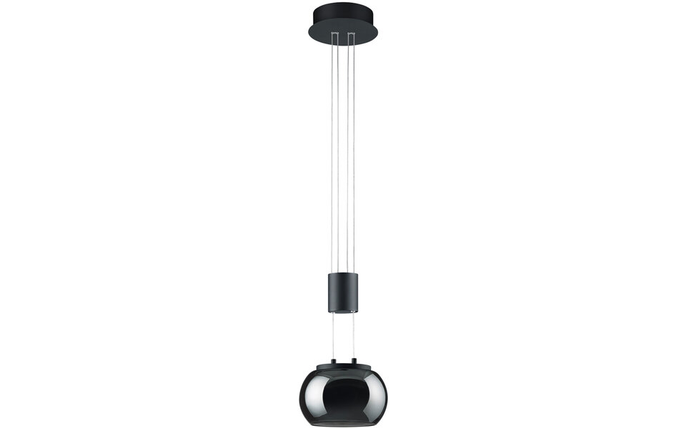HLW LED Dimbare LED Hanglamp 8W - Mat Zwart & Wit - Warm Wit 3000K - Modern & Energiezuinig