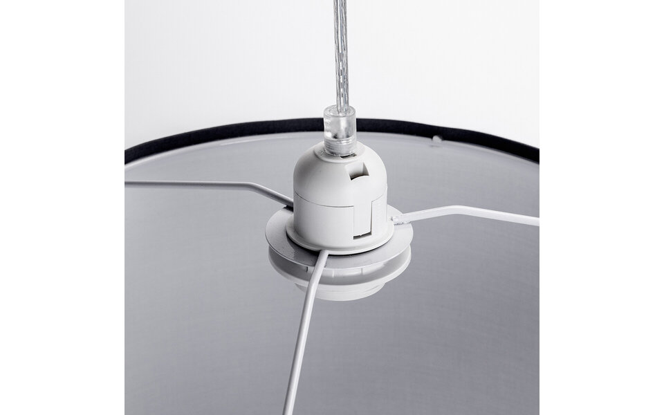 HLW LED Zwarte LED Hanglamp Aigi Utra - Stoffen LED Hanglamp met E27 Fitting